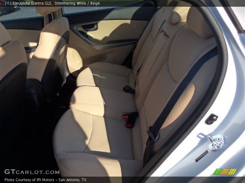 Shimmering White / Beige 2013 Hyundai Elantra GLS