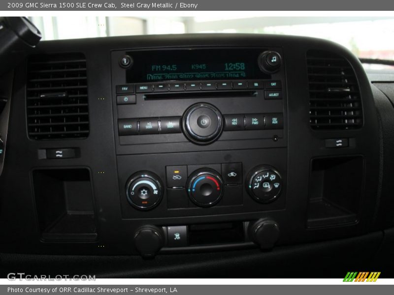 Steel Gray Metallic / Ebony 2009 GMC Sierra 1500 SLE Crew Cab