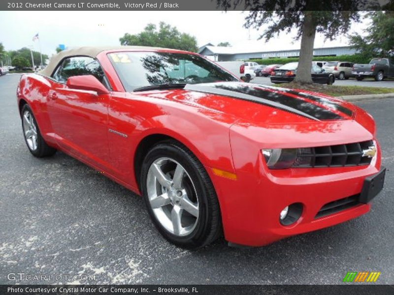 Victory Red / Black 2012 Chevrolet Camaro LT Convertible