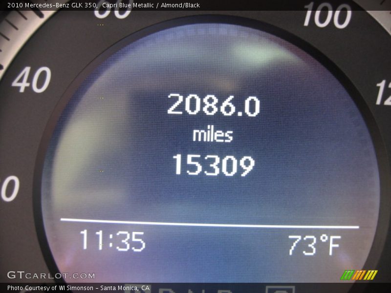 Capri Blue Metallic / Almond/Black 2010 Mercedes-Benz GLK 350