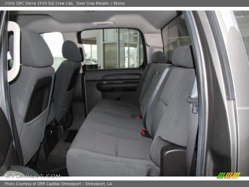 Steel Gray Metallic / Ebony 2009 GMC Sierra 1500 SLE Crew Cab