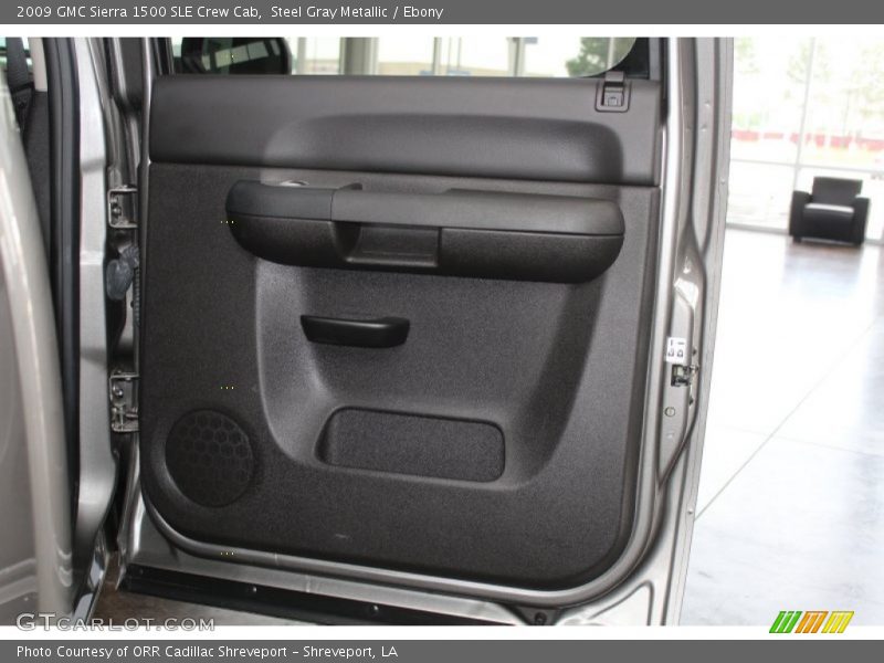 Steel Gray Metallic / Ebony 2009 GMC Sierra 1500 SLE Crew Cab