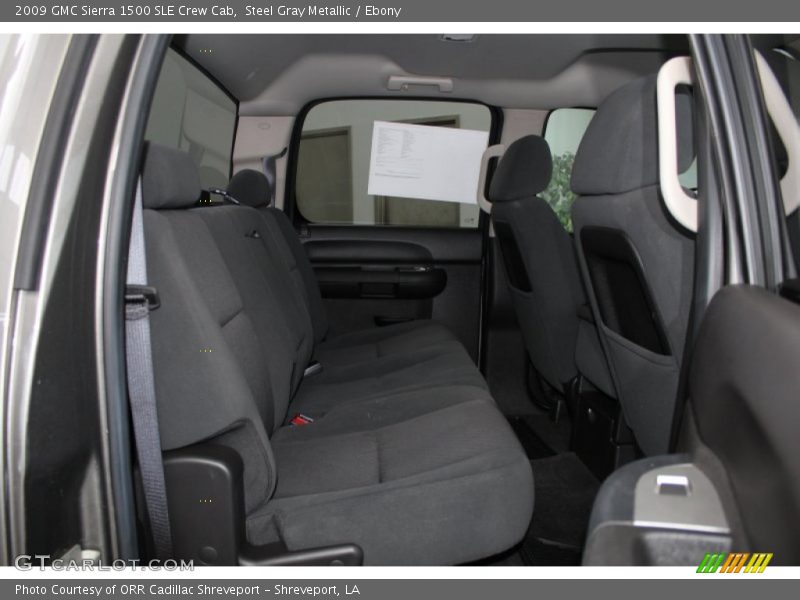 Steel Gray Metallic / Ebony 2009 GMC Sierra 1500 SLE Crew Cab