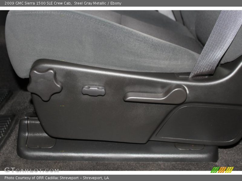 Steel Gray Metallic / Ebony 2009 GMC Sierra 1500 SLE Crew Cab