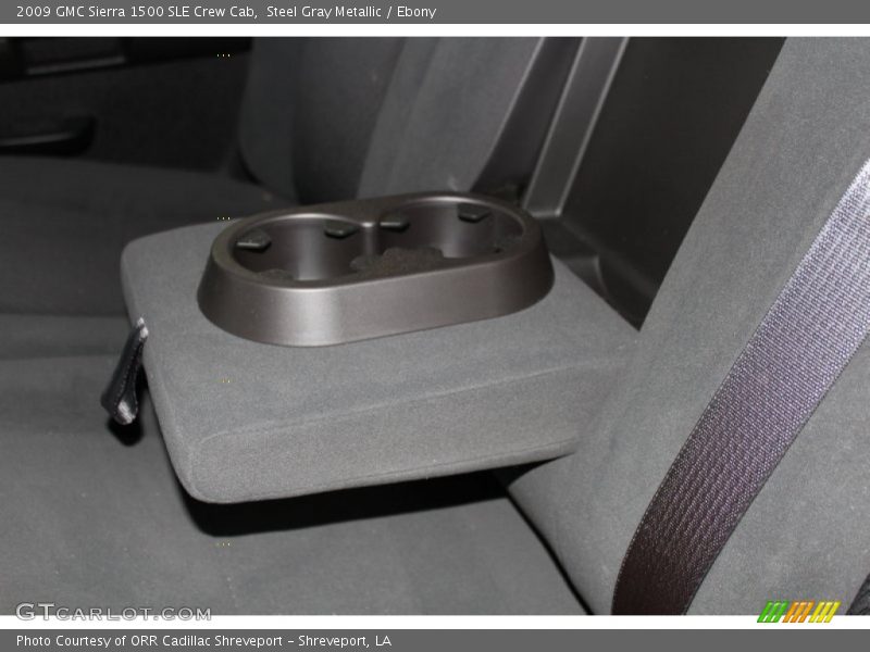 Steel Gray Metallic / Ebony 2009 GMC Sierra 1500 SLE Crew Cab