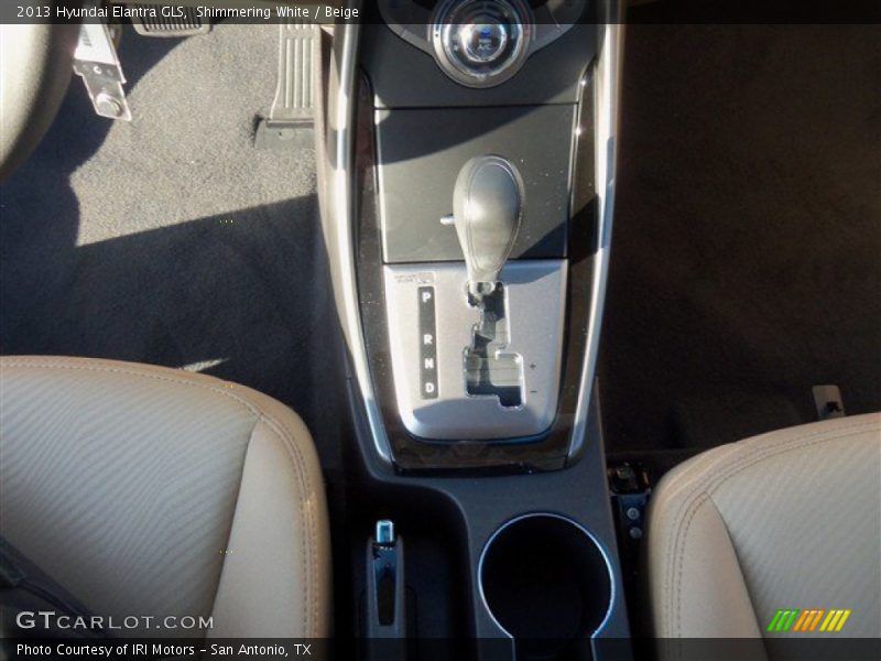 Shimmering White / Beige 2013 Hyundai Elantra GLS