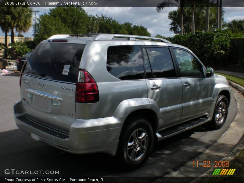 Titanium Silver Metallic / Ivory 2008 Lexus GX 470