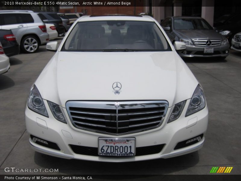 Arctic White / Almond Beige 2010 Mercedes-Benz E 550 4Matic Sedan