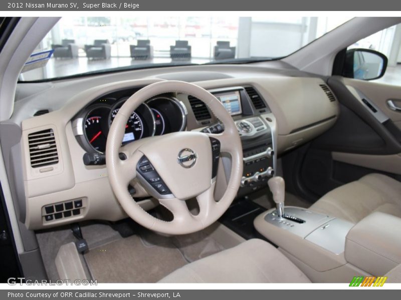 Super Black / Beige 2012 Nissan Murano SV