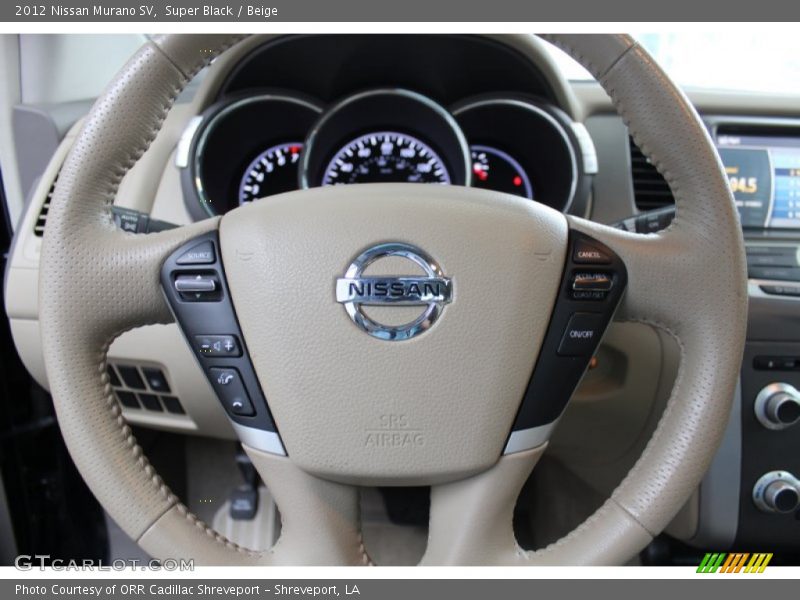 Super Black / Beige 2012 Nissan Murano SV