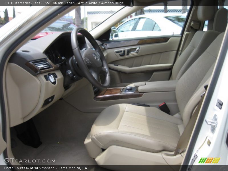 Arctic White / Almond Beige 2010 Mercedes-Benz E 550 4Matic Sedan
