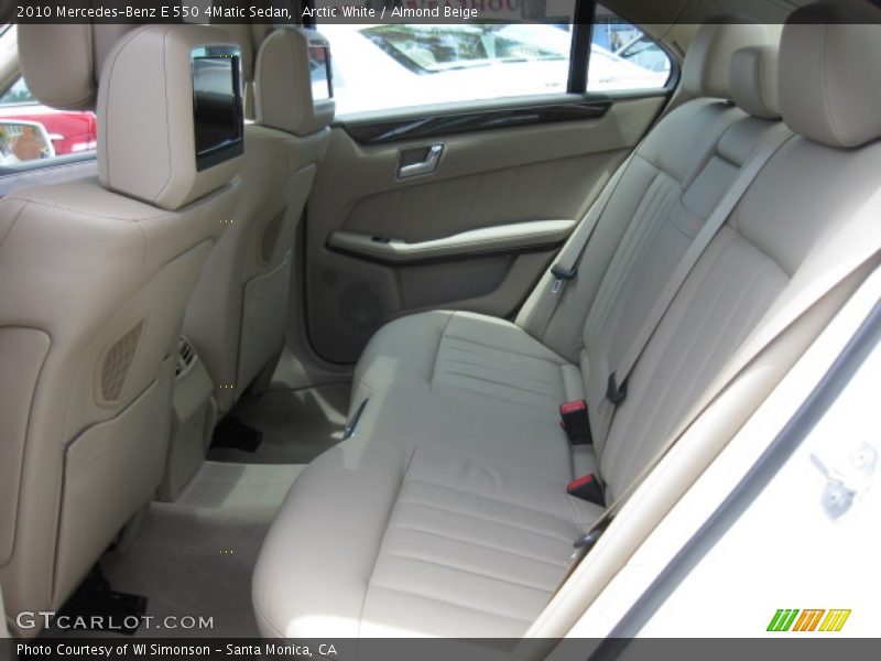 Arctic White / Almond Beige 2010 Mercedes-Benz E 550 4Matic Sedan