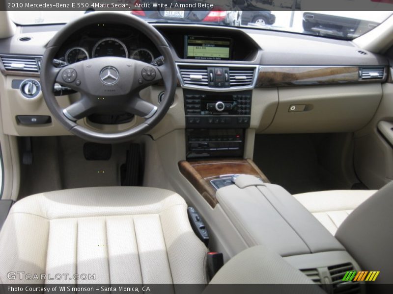 Arctic White / Almond Beige 2010 Mercedes-Benz E 550 4Matic Sedan