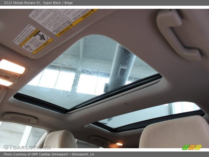 Super Black / Beige 2012 Nissan Murano SV