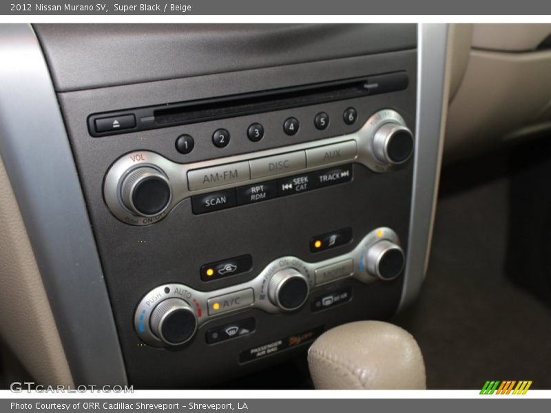 Super Black / Beige 2012 Nissan Murano SV