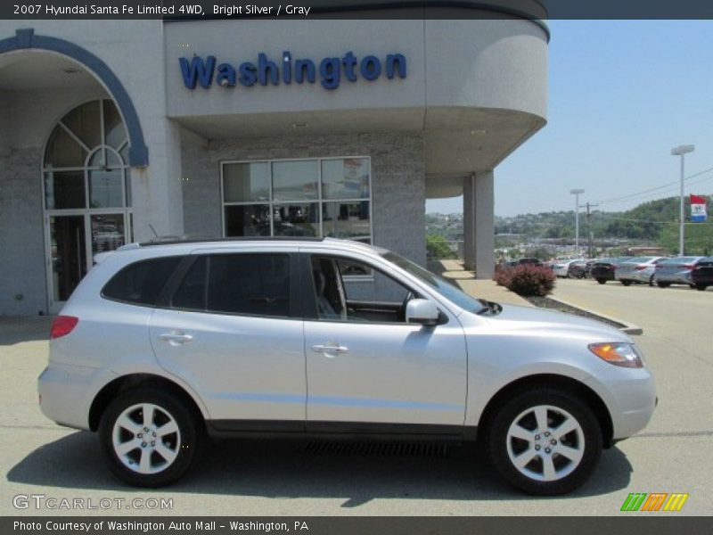 Bright Silver / Gray 2007 Hyundai Santa Fe Limited 4WD