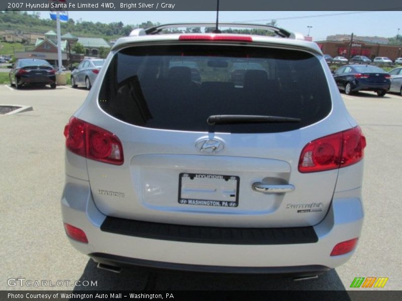 Bright Silver / Gray 2007 Hyundai Santa Fe Limited 4WD