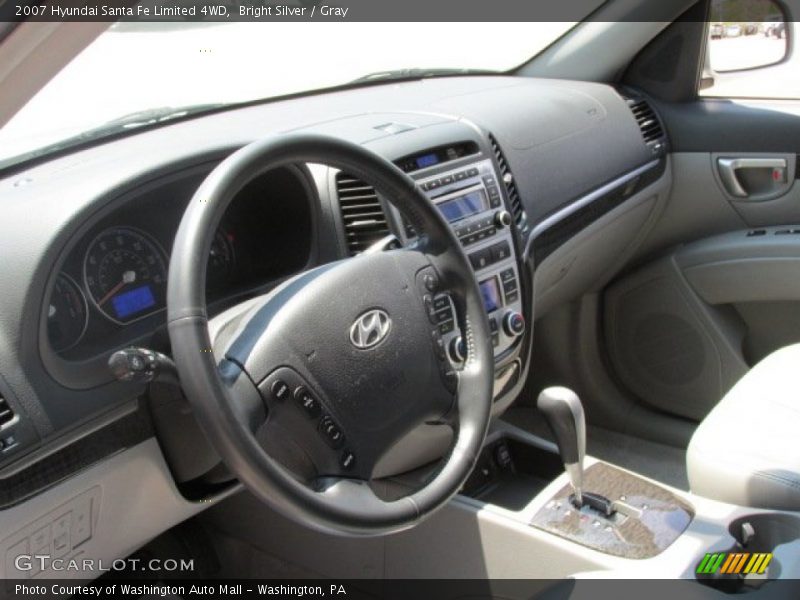 Bright Silver / Gray 2007 Hyundai Santa Fe Limited 4WD