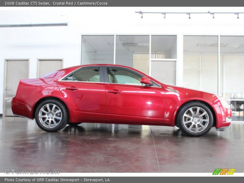 Crystal Red / Cashmere/Cocoa 2008 Cadillac CTS Sedan