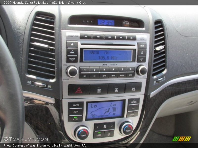 Bright Silver / Gray 2007 Hyundai Santa Fe Limited 4WD