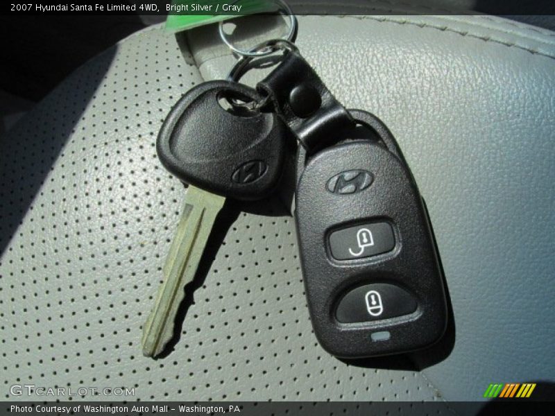 Bright Silver / Gray 2007 Hyundai Santa Fe Limited 4WD