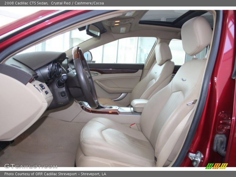 Crystal Red / Cashmere/Cocoa 2008 Cadillac CTS Sedan