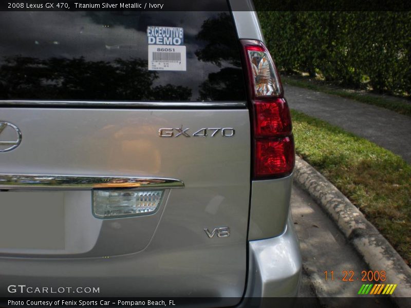 Titanium Silver Metallic / Ivory 2008 Lexus GX 470
