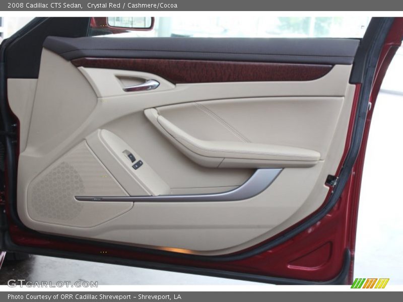 Crystal Red / Cashmere/Cocoa 2008 Cadillac CTS Sedan