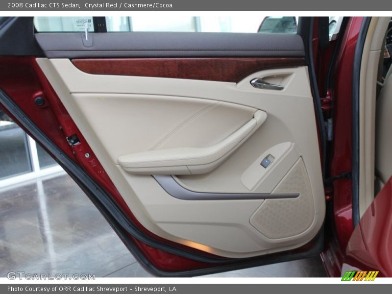 Crystal Red / Cashmere/Cocoa 2008 Cadillac CTS Sedan