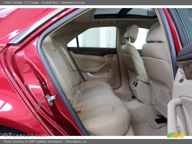 Crystal Red / Cashmere/Cocoa 2008 Cadillac CTS Sedan