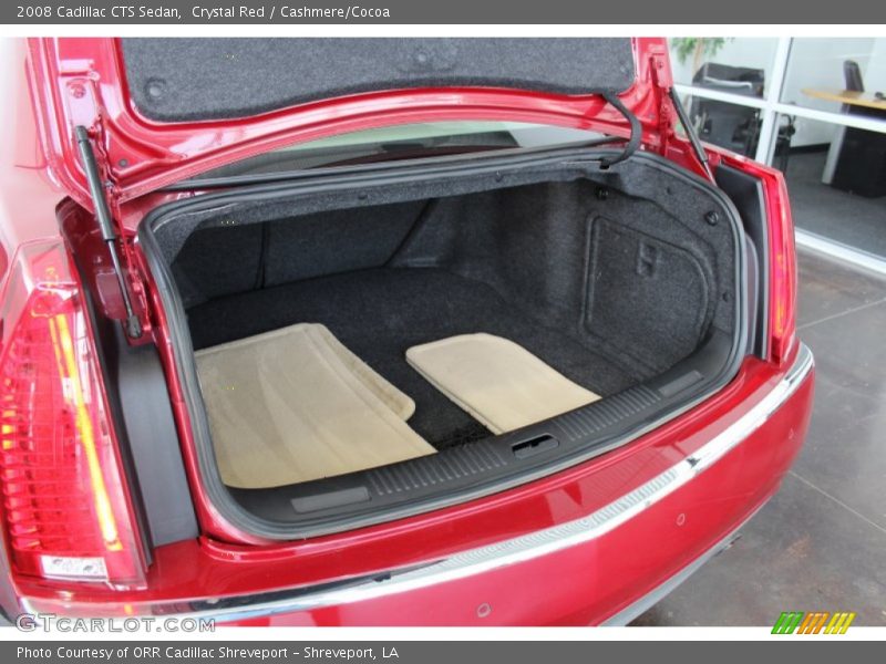 Crystal Red / Cashmere/Cocoa 2008 Cadillac CTS Sedan