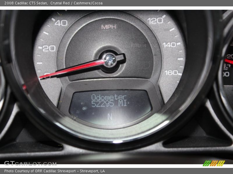 Crystal Red / Cashmere/Cocoa 2008 Cadillac CTS Sedan