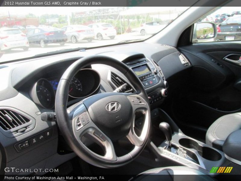 Graphite Gray / Black 2012 Hyundai Tucson GLS AWD