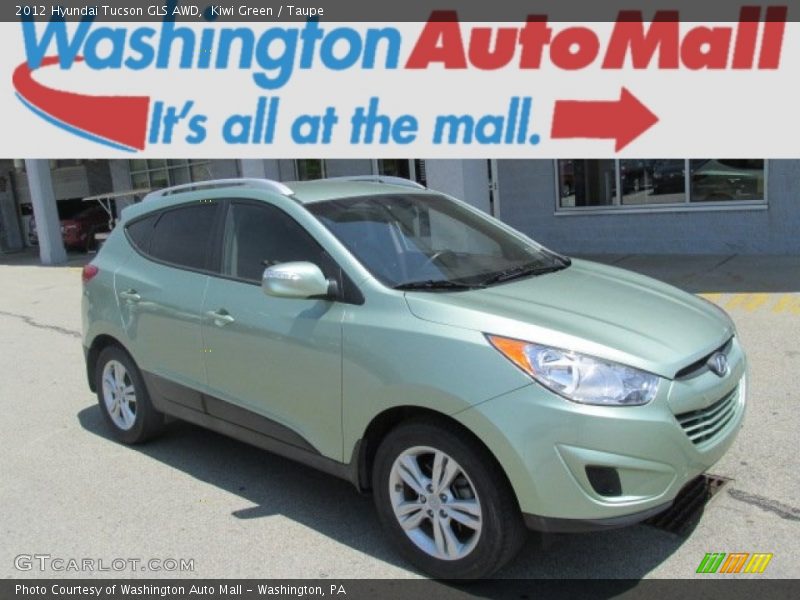 Kiwi Green / Taupe 2012 Hyundai Tucson GLS AWD