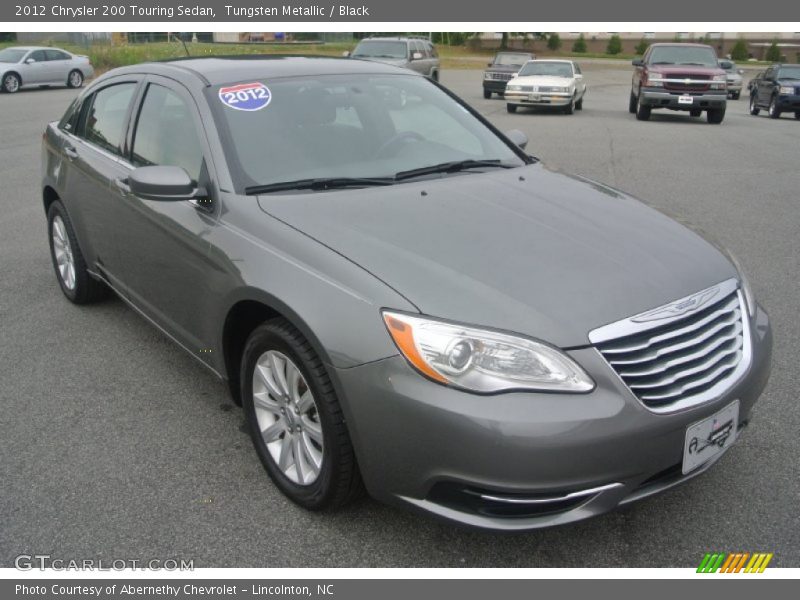 Tungsten Metallic / Black 2012 Chrysler 200 Touring Sedan