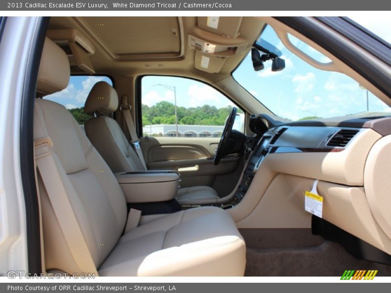 White Diamond Tricoat / Cashmere/Cocoa 2013 Cadillac Escalade ESV Luxury