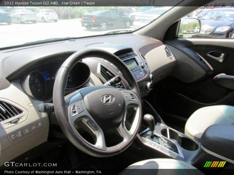 Kiwi Green / Taupe 2012 Hyundai Tucson GLS AWD