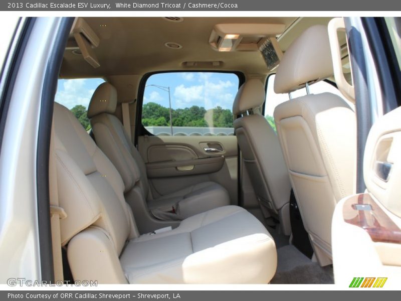 White Diamond Tricoat / Cashmere/Cocoa 2013 Cadillac Escalade ESV Luxury
