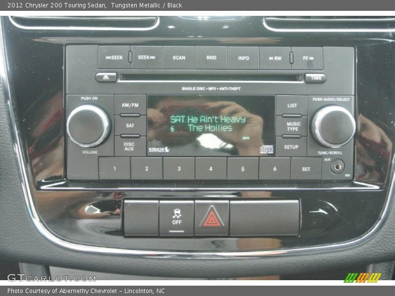Tungsten Metallic / Black 2012 Chrysler 200 Touring Sedan