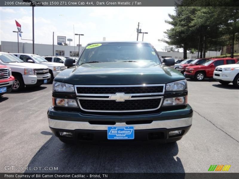 Dark Green Metallic / Tan 2006 Chevrolet Silverado 1500 Z71 Crew Cab 4x4