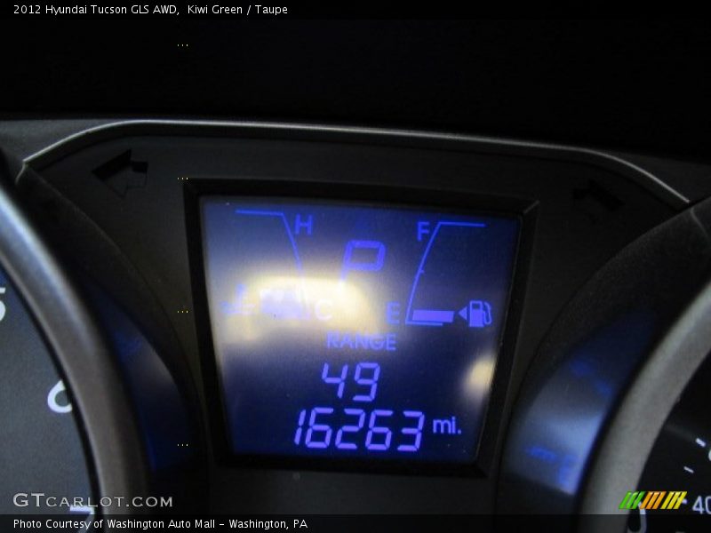 Kiwi Green / Taupe 2012 Hyundai Tucson GLS AWD