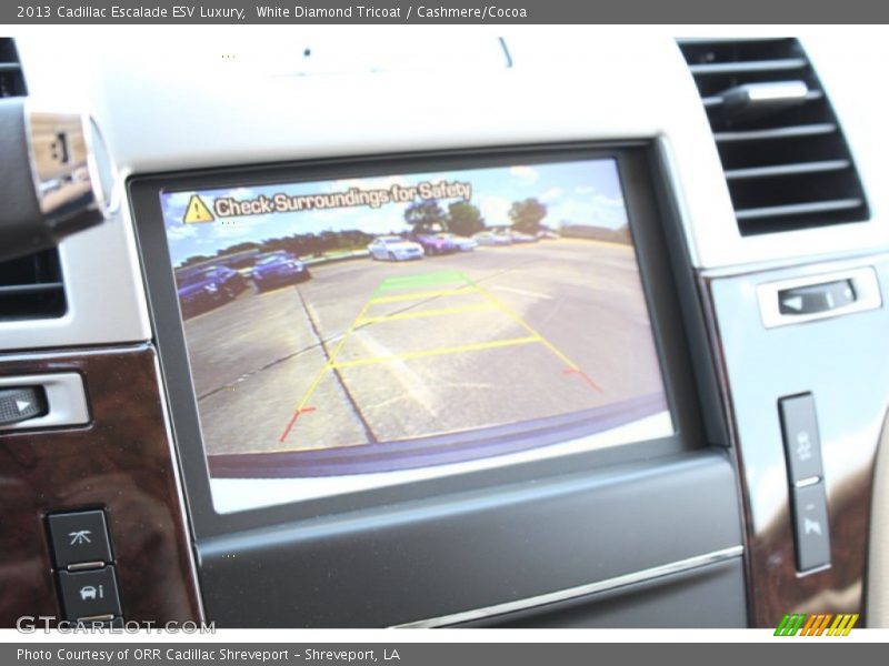 White Diamond Tricoat / Cashmere/Cocoa 2013 Cadillac Escalade ESV Luxury