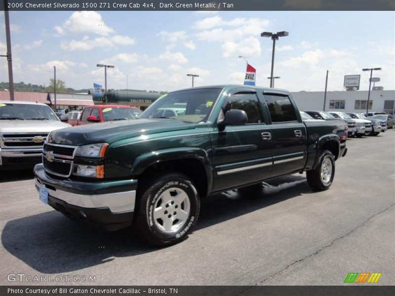 Dark Green Metallic / Tan 2006 Chevrolet Silverado 1500 Z71 Crew Cab 4x4