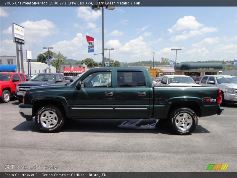 Dark Green Metallic / Tan 2006 Chevrolet Silverado 1500 Z71 Crew Cab 4x4
