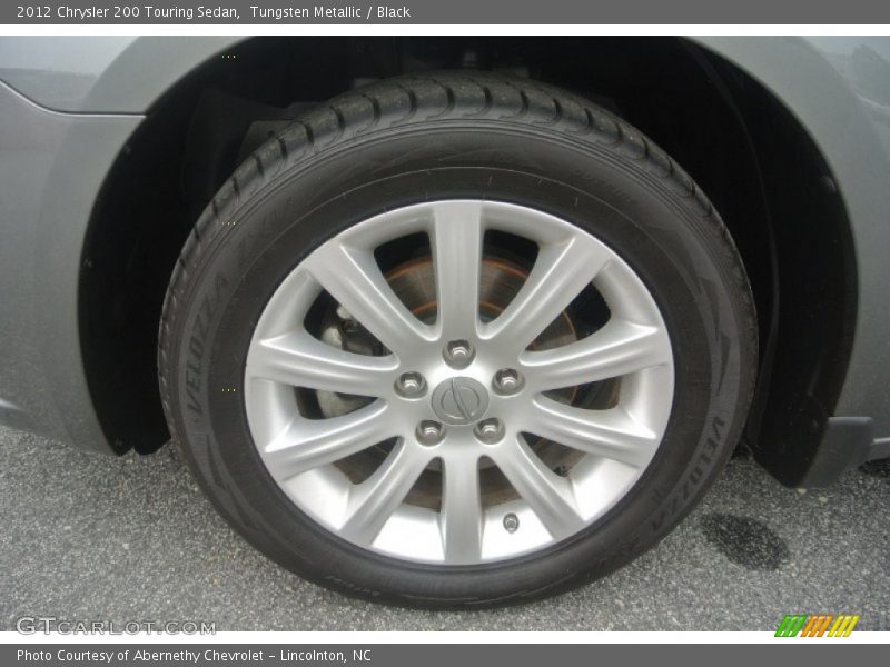 Tungsten Metallic / Black 2012 Chrysler 200 Touring Sedan