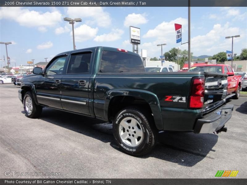 Dark Green Metallic / Tan 2006 Chevrolet Silverado 1500 Z71 Crew Cab 4x4