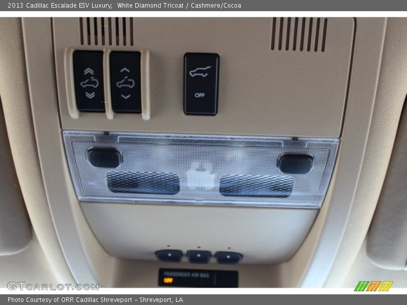 White Diamond Tricoat / Cashmere/Cocoa 2013 Cadillac Escalade ESV Luxury