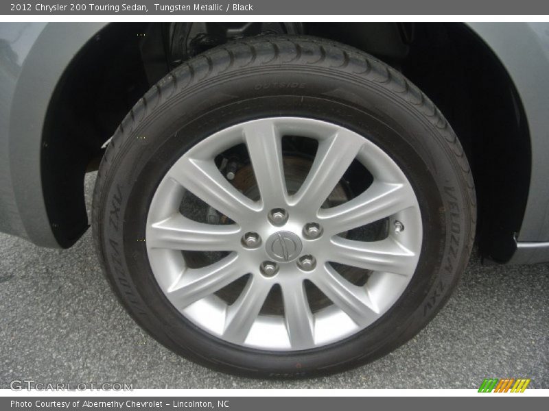 Tungsten Metallic / Black 2012 Chrysler 200 Touring Sedan