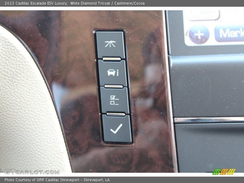 White Diamond Tricoat / Cashmere/Cocoa 2013 Cadillac Escalade ESV Luxury