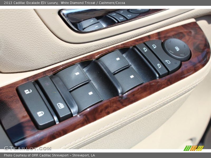 White Diamond Tricoat / Cashmere/Cocoa 2013 Cadillac Escalade ESV Luxury